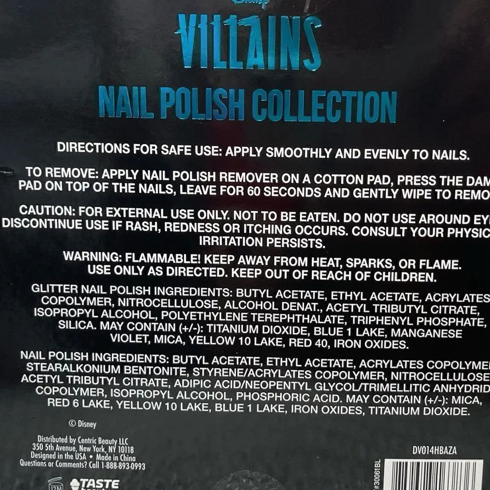 Disney Villains Nail Polish Set of 8 NWT - Picture 5 of 5